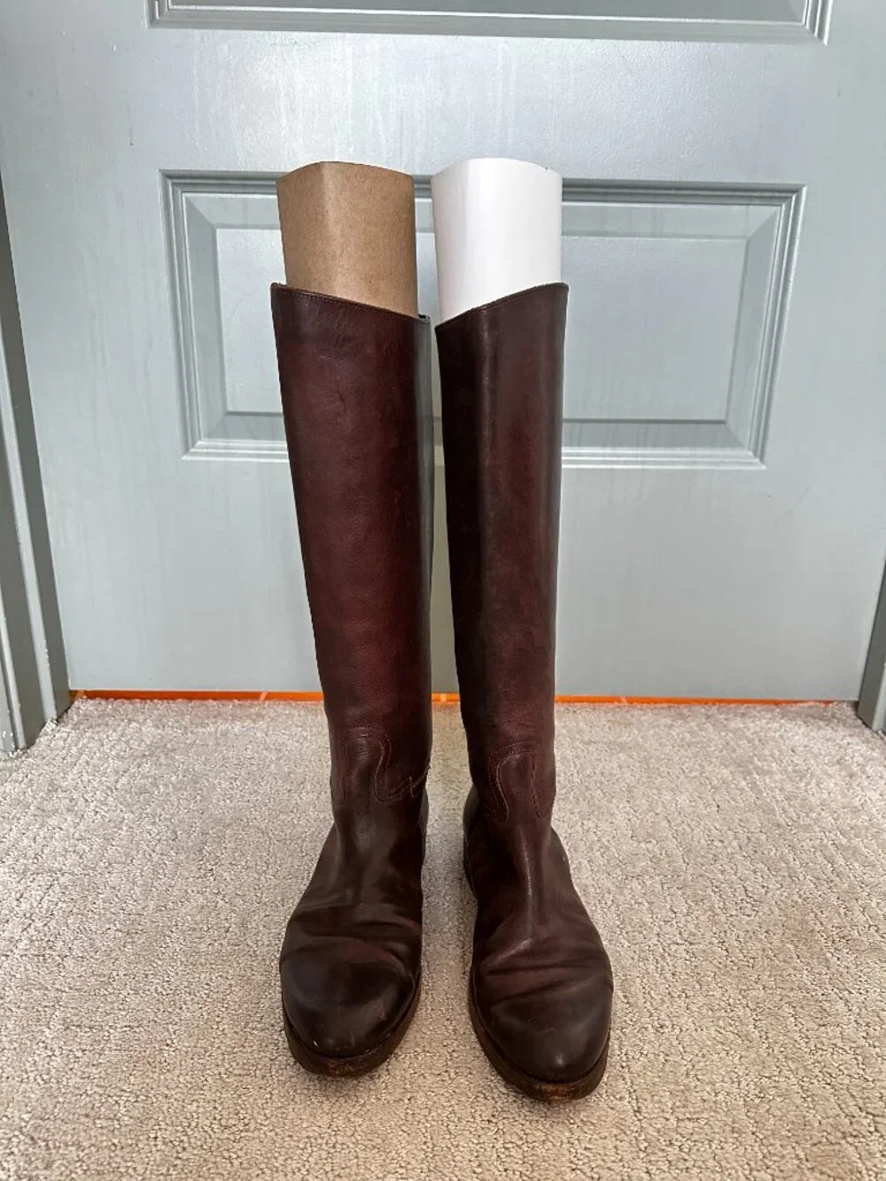 GGDB Golden Goose Knee High Riding Cowgirl Boots Brown Made in Italy 37 - Picture 4 of 6